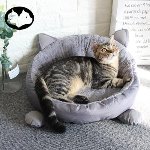 Soft Cat Bed for Cats Cotton Cute Cat Beds House Kitten Pet Product Pet Bed for Cats Beds Sofa Basket House Cat Accessories