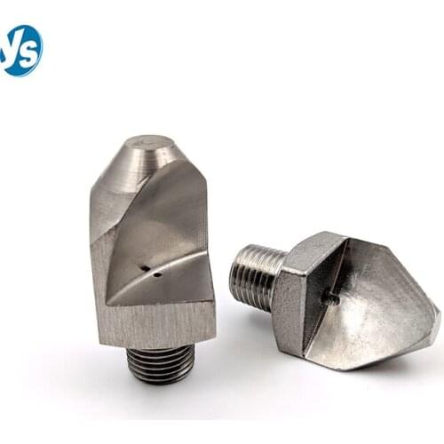 304 Stainless Steel Flat Jet Narrow Angle Flat Fan Nozzle, High Impact Flat Spray Vegetable Washing Nozzle
