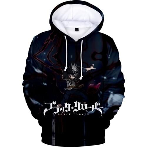 New Anime Black Clover 3D Print Fashion Harajuku Mens/Womens Fall Winter Japanese Black Clover Hoodies Sweatshirts Pullover