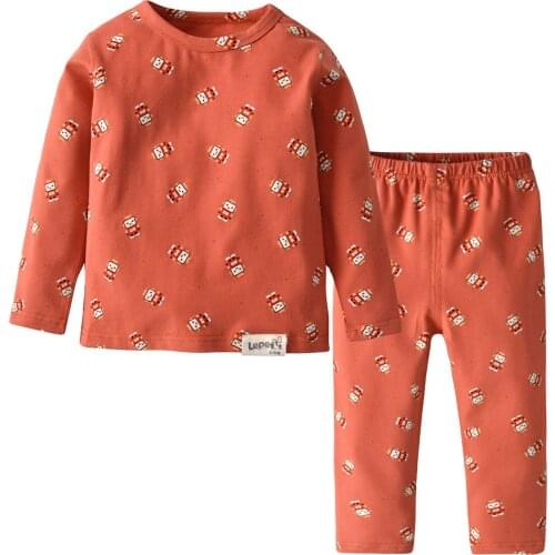 Oklady Autumn Winter Baby Cartoon Sleepwear Cotton Boys Pyjamas Girls Pajamas Home Clothing Childrens pijamas Kids Nightwear