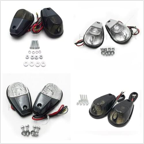 Smoke Flush Mount Motorcycle Turn Signals Blinker Light For Universal Sportbikes Aftermarket free shipping motorcycle parts