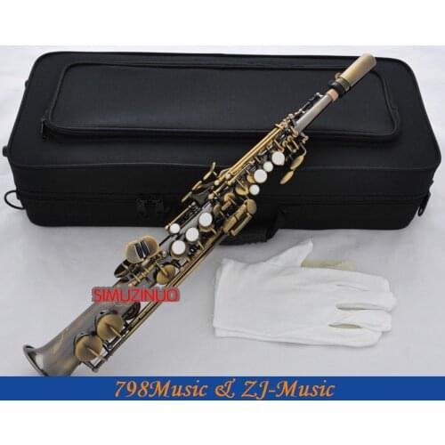 Professional Antique Brass Eb Sopranino saxophone sax low Bb to high E With Case