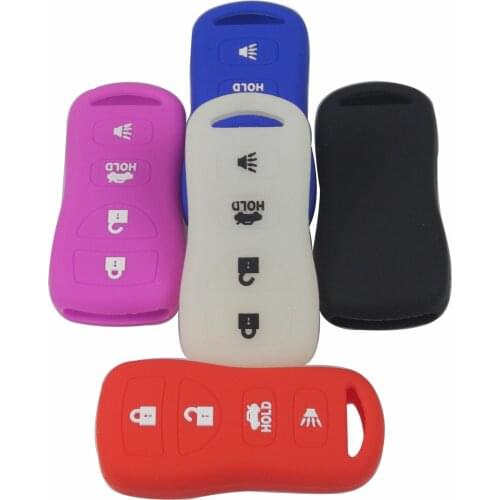 Kutery 4BTN Silicone Colorful Smart Remote Car Key Cover Case For Nissan Altima Armada Maxima Sentra 350Z Protection Replacement