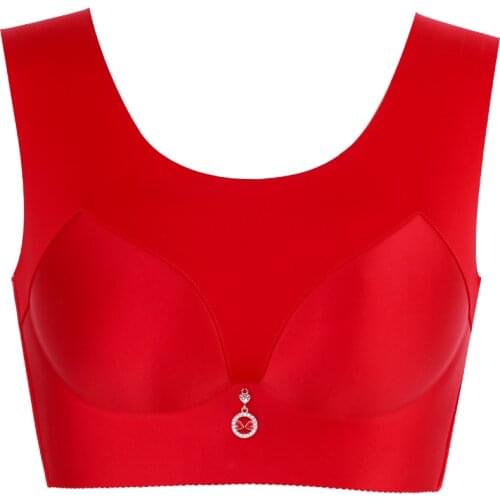 Sexy gathers no trace no steel ring big cup plus size bra