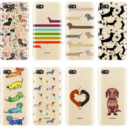 Back Cover For Pocophone F1 Xiaomi Redmi S2 4A 5A 6A 5 Plus Dachshund Silicone Phone Case For Redmi Note 4 4X 5 5A 6 Pro Prime