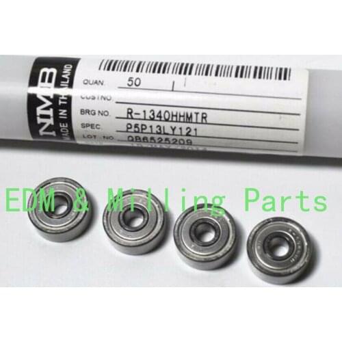10PCS CNC EDM Wire Guide Wheel Bearing NMB624/625 Imported NMB624R-1340625R-1650 13*4*5mm