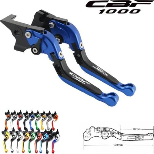 17 colors CNC adjustable extendable folding motorcycle brake clutch levers for Honda CBF1000 CBF 1000, 2006, 2007, 2008, 2009