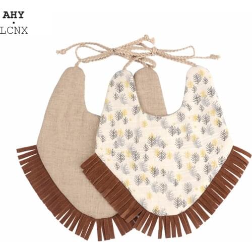 2020 New Cotton Baby Bib Double Layer Baby Cotton Linen Bibs Saliva Towel Boys Girls Newborn Shower Gift infant Feeding Clothes