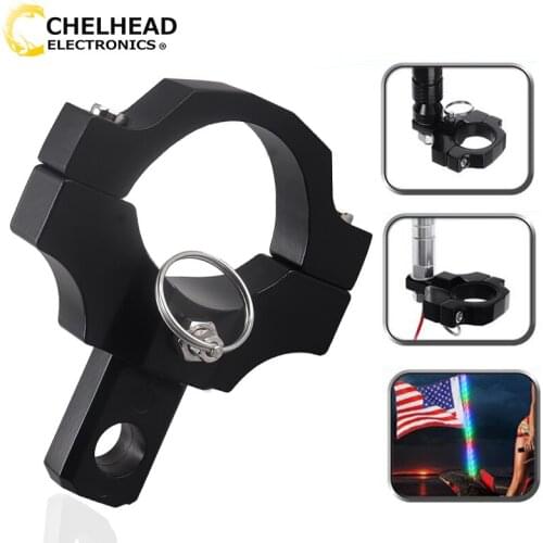 4x4 Off road Accessories Flagpole Whips Roll Cage Led Light Holder Ledbar Mounting Bracket for 1.75-2 inch Tube Mount