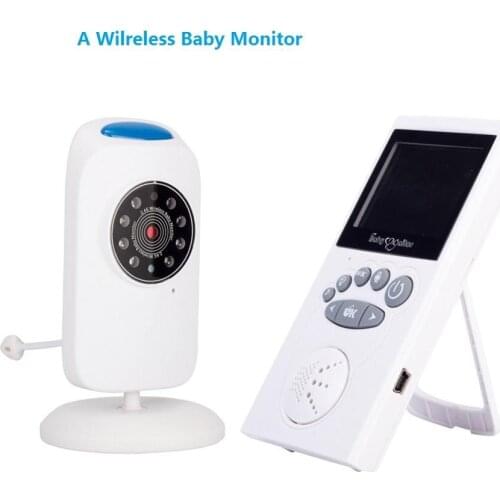 Wireless Digital Baby Monitor Temperature Monitoring Two-Way Audio Security Camera GB101