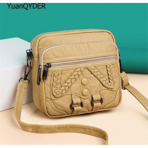 Button Design Ladies Shoulder Bag 2021 New Luxury Designer Women Messenger Bags High Quality PU Leather Ladies Womens Wallet