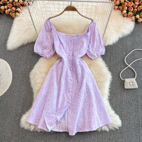 Foamlina Summer Dresses With Buttons