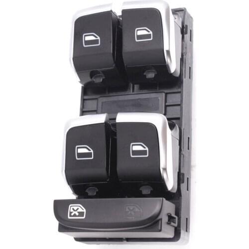 Chrome Driver Side Hot Sell 8KD959851A 8K0959851F For Audi A4 S4 Q5 B8 Allroad Electric Master Window Control Button Switches