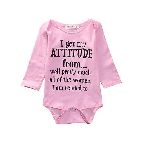 Newborn Infant Baby Boy Girl Kids Cotton Long Sleeve Pink Romper Jumpsuit Clothes Outfit