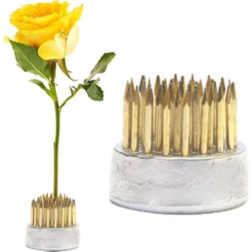 Round Ikebana Flower Base Holder Spiky Frog Fixed Tool Floral Arrangement Pin Flower Arrangement Pin Holder for Home Decor