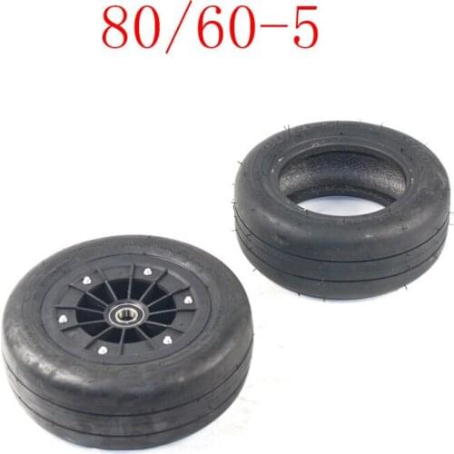 Lightning shipment 80/60-5 tubeless tyre vacuum wheel for XiaoMi 9 Balancing Car 8 inch Go-kart front wheel tubeless tyre
