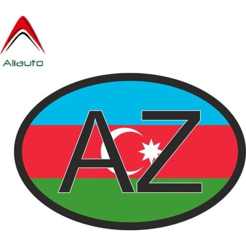Aliauto Personality Car Sticker Azerbaijan Country Code Accessories Body Bike Waterproof Sunscreen Anti-UV Decal PVC,13cm*8cm