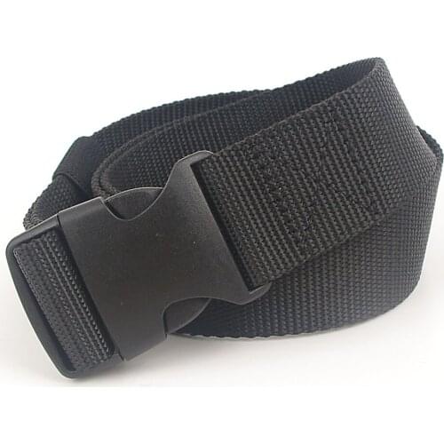 Flying Art Nylon Wild Belt Mens Black Buckle Tactical Buckle Belt Breathable Comfortable Nylon Mens Jeans Belt High Quality