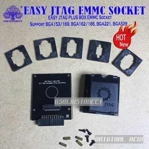 Original EASY JTAG PLUS BOX EMMC Socket BGA153/169, BGA162/186, BGA221, BGA529