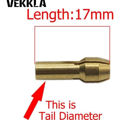 8Pcs/set Mini Drill Chucks Brass Collet Bits Rotary Tools 1mm 1.6mm 2.3mm 3.2mm Drill Chuck Woodworking Tool