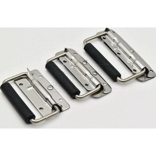Durable Iron handles Wooden Box Toolbox Industrial Equipment Spring Cover Ring Handle Pull Ring Airbag Fitting Hardware