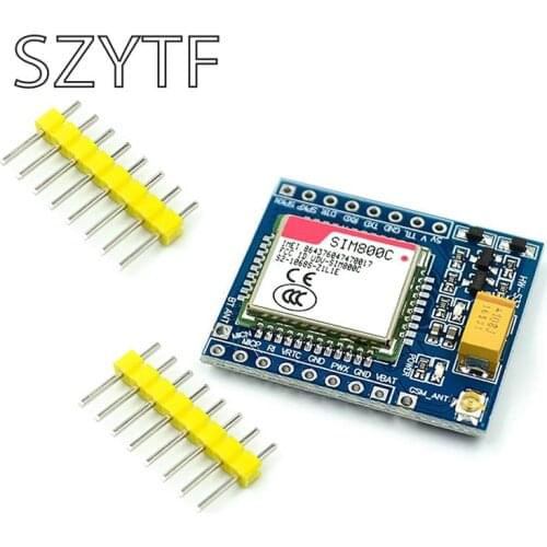 SIM800C GSM GPRS module 5V / 3.3V TTL Bluetooth adapter STM32 C51 procedures and TTS