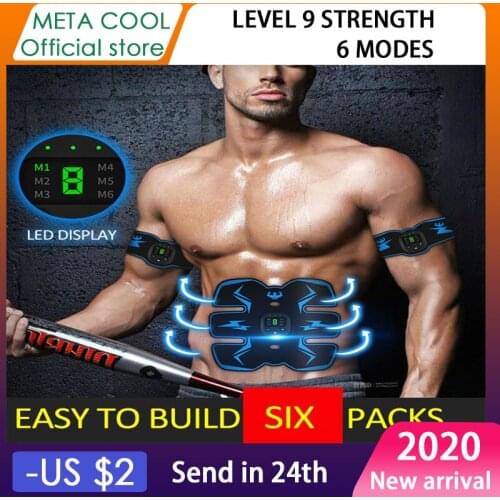 Smart LED Display Abdominal Muscles USB Charging Abdominal Muscle Stimulator Trainer Muscles Electrostimulator