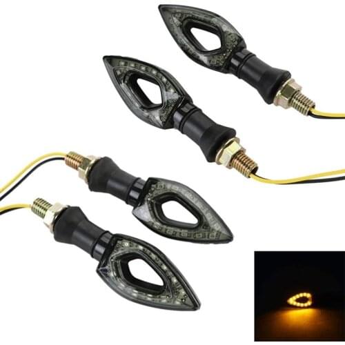 2pcs Universal Motorcycle LED Indicators Turn Signal Light Blinker Marker for Yamaha R1 R6 FZ6 FZ1 FZ FJR Fazer XT WR TT-R