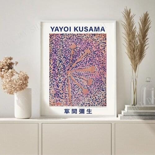 Kusama Yayoi Exhibition Poster, Yayoi Poster, Kusama print, Yayoi Kusama print, Abstract Art, Modern Art, Japanese Art