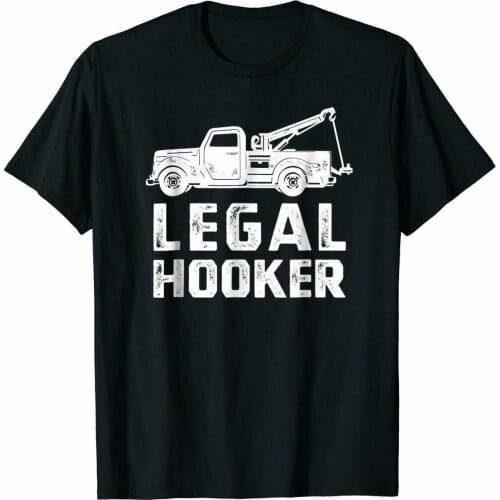 Funny Tow Truck Shirt, Hooking Vehicle Towing T-shirts Tee US cotton trend 2019