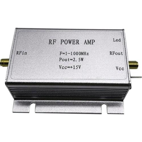 1-1000MHz 2.5W HF VHF UHF FM Transmitter RF Power Amplifier Amp For Shortwave Ham Radio Wireless Remote Control Walkie Talkie