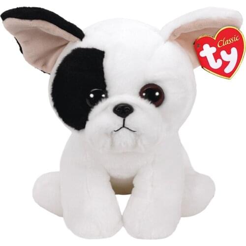 15CM/25CM Ty Beanie Stuffed Animal French Bulldog The Marcel White Dog Medium Cute Plush Toys Doll Boys Girls Birthday Gift