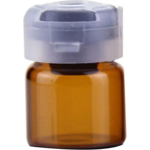 3/5/10ML Essential Oil Container Empty Sterile Glass Sealed Sterile Serum Vials Liquid Storage Bottle With Rubber Inserts Lid