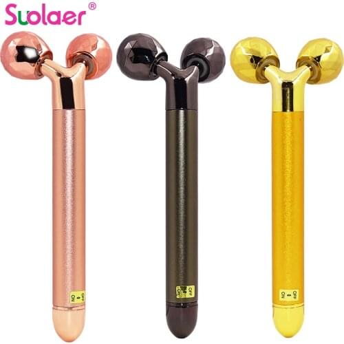 3D Beauty Electric Firming Slimming Facial Pulse Roller Massager Anti Wrinkle Anti-aging Face Skin Care Dropshipping