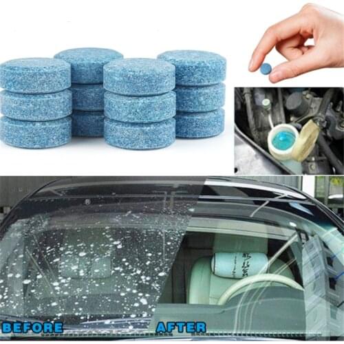 30 Pcs Car Solid Cleaner Wiper Waher Effervescent Tablets Spray Cleaner Car Window Windshield Glass Cleaning Auto Accessories