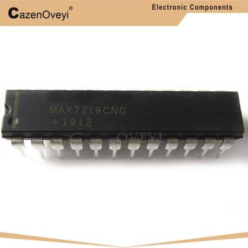 5pcs/lot MAX7219CNG MAX7219 7219CNG DIP-24 In Stock