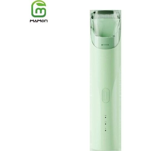 MAMON Automatic Gather Baby Hair Trimmer Clipper Silent Waterproof Cordless Rechargeable for Children Toddler
