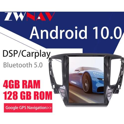 ZWNAV PX6 4G128G Android 10 12.1" Car Multimedia For Mitsubishi Pajero Sport Montero Radio GPS Navigation CARPLAY