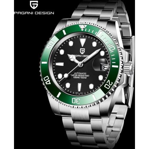 Pagani Design Mens Automatic Mechanical Watch Sapphire Glass Waterproof Man Watch Mens Luxury Watch Mens Clock Reloj Hombre