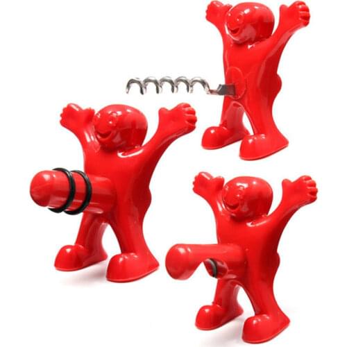 1pcs Creative Novelty Opener Wine Stopper Wine Bottle Ccorkscrews Bar Tools Kitchen Gifts For Christmas And Halloween
