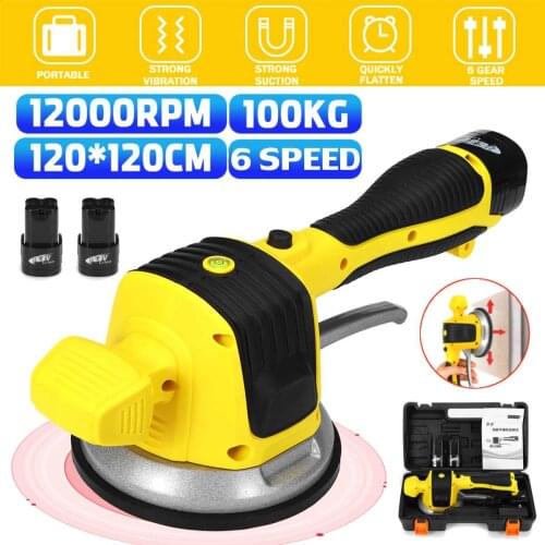 110-220V Tiling Tiles Machine 120x120cm Tiles Vibrator Suction Cup Adjustable Protable Automatic Floor Vibrator Leveling Tools