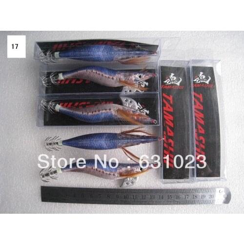 MR OCTOPUS MR OCTOPUS 10pcs fishing lure,squid jig.squid hook,3.5# ,13.5cm 21g,17