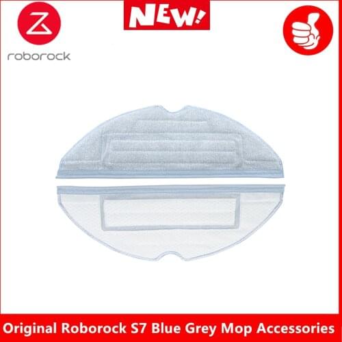 New original Roborock S7 robot vacuum cleaner parts-VibraRise mop cloth S70 S75 blue gray mop accessories