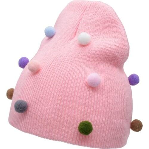 New Product Baby Girl Hat For Kids Newborn Boy Caps kintted Soft Toddler Spring Pompon Beanie Bonnet Warm Baby Hat
