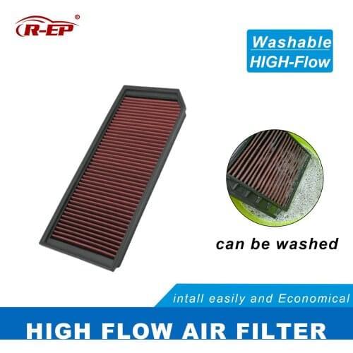 R-EP Panel Air Filter for Audi A3 S3 TT KTM X-Bow Seat Altea Leon Toledo Skoda Octavia Washable Reusable Air Intake Filters