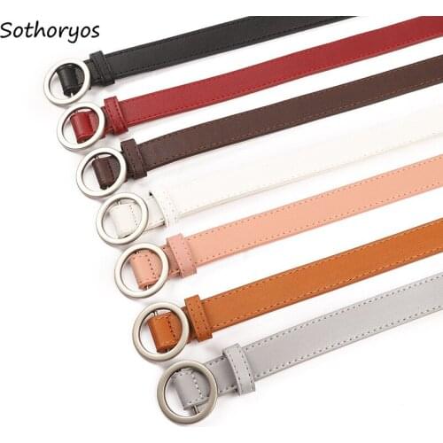 Belts Women Solid Color All-match Korean Style Various Color All-match Accessories Harajuku Womens Belt Casual Students Elegant