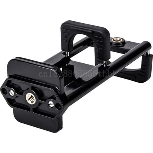 2In1 Tripod Mount Phone Tablet Holder Clip for iPhone Cellphones Clamp Stand