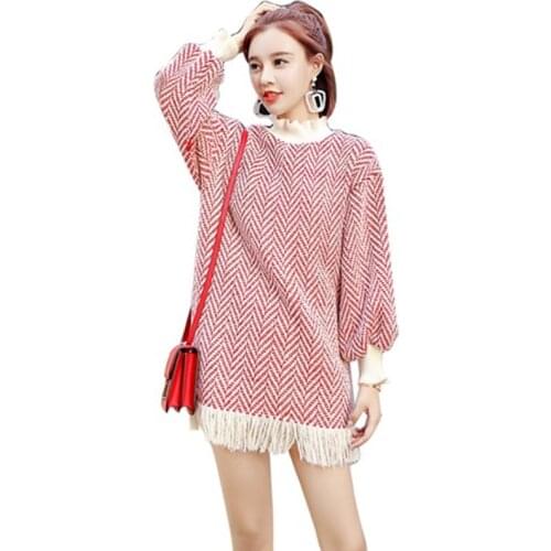 High collar womans pullover thicken Sweater Fashion 2019 new autumn Long sleeve slim all-match elastic knit slim female sweaters