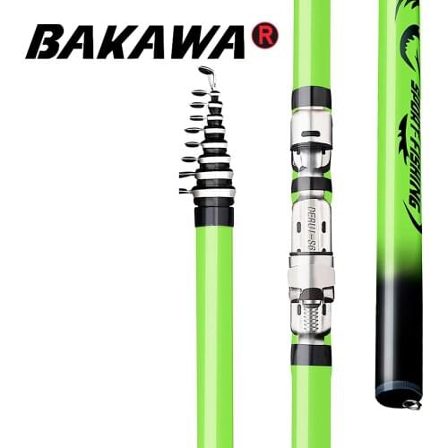 Telescopic Spinning Fishing Rod Feeder Carbon Fiber Durable Ultralight Portable Sea Saltwater 3.6/4.5/5.4/6.3M Reel Seat Pesca