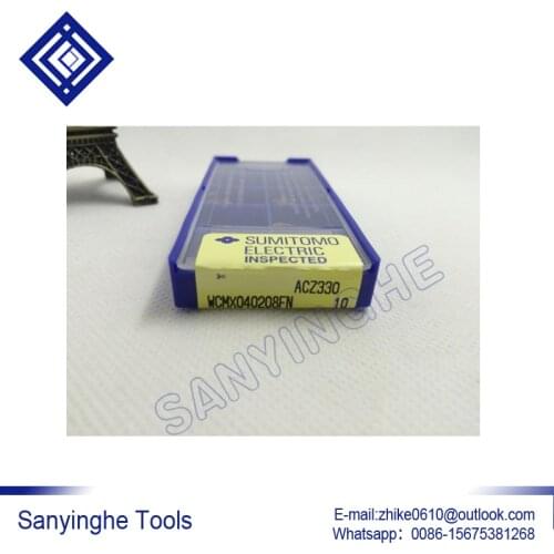 High Quality 50pcs/lots WCMX040208FN ACZ330 CNC Carbide Turning Inserts U Drill Inserts